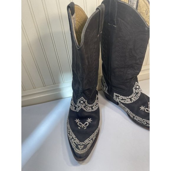 Black and White Western Boots main image 13